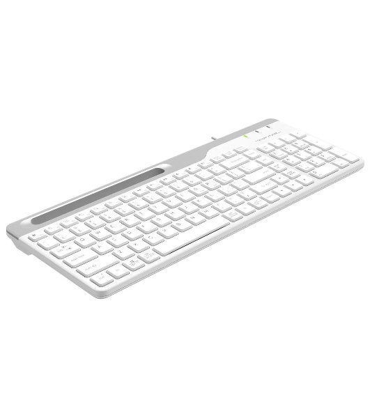 Клавиатура проводная A4Tech Fstyler FK25, USB, белый/серый