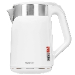 Электрочайник Centek CT-0023 белый, 2.0 л, 2000 Вт, скрытый нагревательный элемент, фото 1