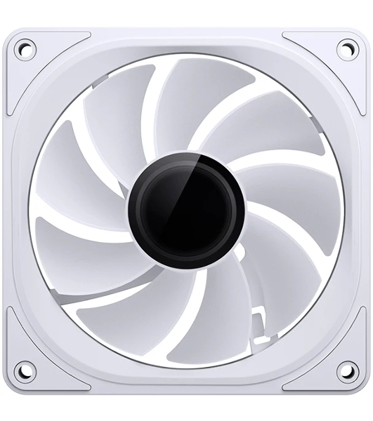 Вентилятор для корпуса JONSBO FR-606WR Reverse (120x120x25мм, 4-pin PWM, ARGb, 35.99CFM, 26.5dBA, 1500RPM, белый)