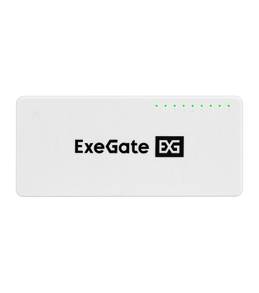 Коммутатор ExeGate EDES-1008C, 8×100 Мбит/с, неуправляемый
