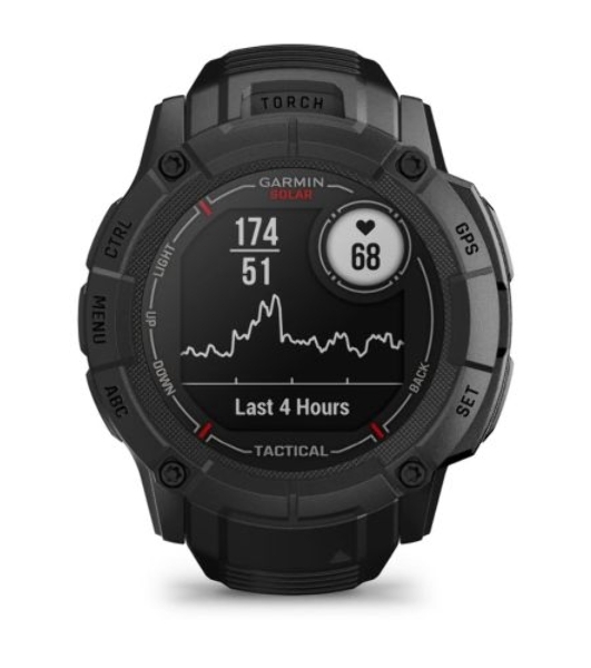 Умные часы Garmin Instinct 2X Solar, 1.0' MIP, 5G, Bluetooth, IPX7, черный