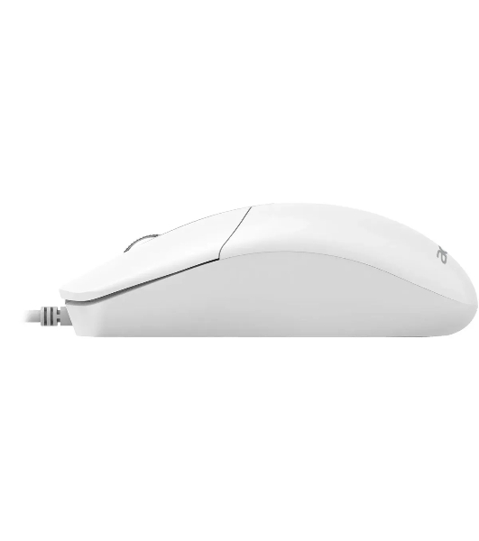 Мышь проводная Acer OMW300 белый, 1200 dpi, USB, кнопки - 3