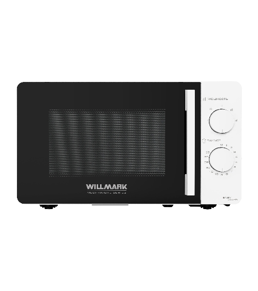 Микроволновая печь Willmark WMO-281XW белый, 20 л, 700 Вт, переключатели - поворотный механизм