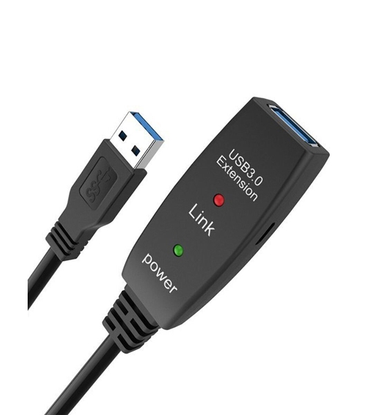 Кабель-адаптер USB3.0-repeater, удлинительный активный Am-->Af 15м QUST/qust