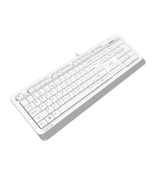 Клавиатура проводная A4Tech Fstyler FK10, USB, белый/серый