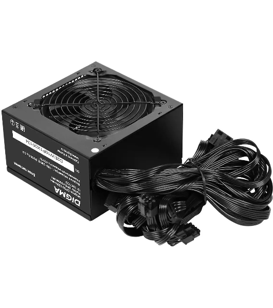 Блок питания Digma DPSU-650W-WH RTL, 650Вт, 80 PLUS, 120мм, черный