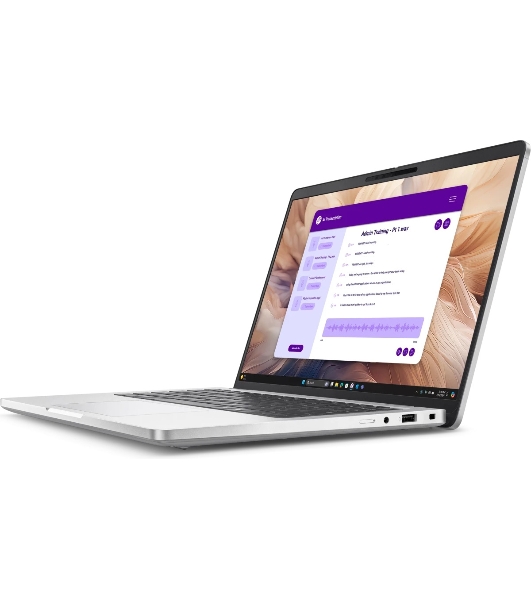 Ноутбук Dell Pro 14 Plus Core Ultra 7 266V 14,0' QHD+ (2560 x 1600),300nit AG,300 nit,16 GB LPDDR5,1TB SSD,Intel Arc graphics,3cell 55Wh,Backlit,FPR,Thunderbolt,W11Pro/English,1,4kg,2y,KB Eng,Platin Silver