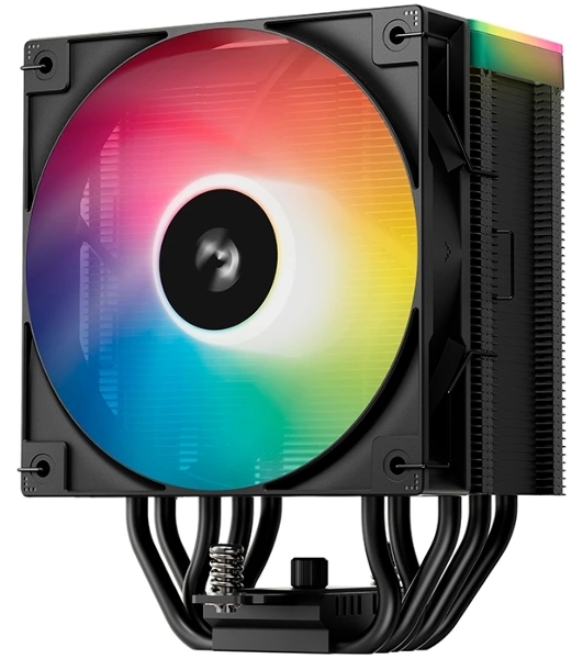 Кулер для процессора DEEPCOOL AG500 BK ARGb V2 черный 120мм алюминий+медь 1900rpm 29.4db 40pin 240W 160мм