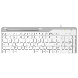Клавиатура проводная A4Tech Fstyler FK25, USB, белый/серый
