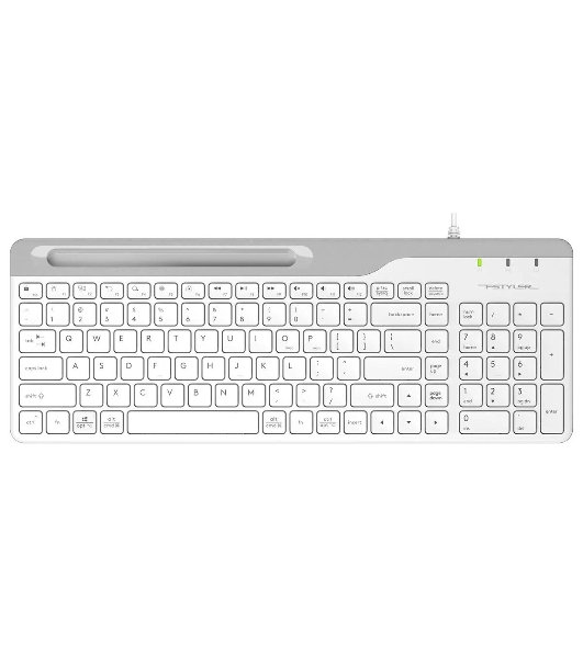 Клавиатура проводная A4Tech Fstyler FK25, USB, белый/серый