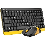 Комплект клавиатура+мышь A4Tech FStyler F1110 Bumblebee проводной, USB, 1200 DPI, жёлтый/чёрный, фото3