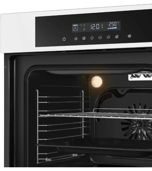 Шкаф духовой электрический Maunfeld AEOD60103W, 60л, дверца с 3 стеклами, белый