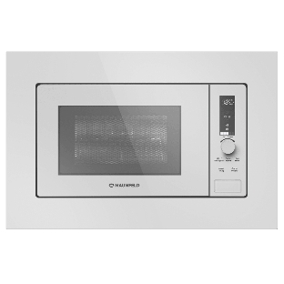 Микроволновая печь встраиваемая Maunfeld JBMO820GW01 белый, 20 л, 1080 Вт, переключатели - сенсор/поворотный механизм