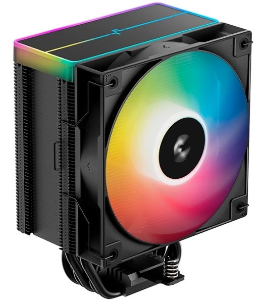 Кулер для процессора DEEPCOOL AG500 BK ARGb V2 черный 120мм алюминий+медь 1900rpm 29.4db 40pin 240W 160мм