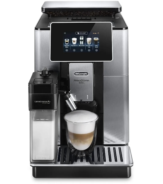 Кофемашина автоматическая DeLonghi ECAM610.75.MB черный/серебристый, исп. кофе - молотый/зерновой, 2.2 л, 1450 Вт, 19 Бар