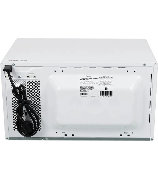 Микроволновая печь Midea MM720CKE белый, 20 л, 700 Вт, переключатели - поворотный механизм