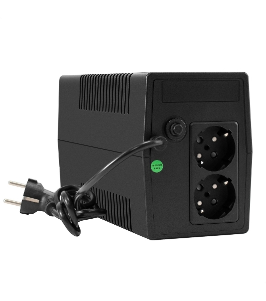 Источник бесперебойного питания ExeGate Power NB-800.LED.AVR.2SH (800VA/480W, LED, AVR, 2*Schuko, батарея 12V 9Ah, Black)