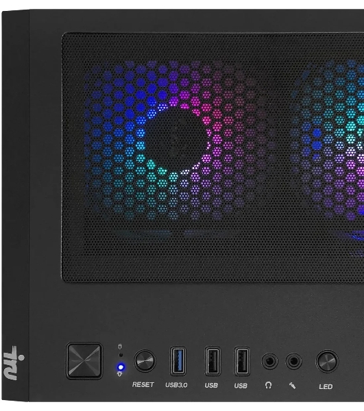 Компьютер IRU Tactio 510B7GP TWR i5 14400F (2.5) 32Gb SSD1Tb RTX 5060TI 8Gb Windows 11 Pro GbitEth 650W черный (RUS) (2126617)