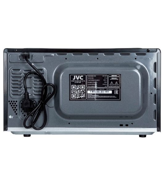 Микроволновая печь JVC JK-MW146M черный/серебристый, 20 л, 700 Вт, переключатели - поворотный механизм