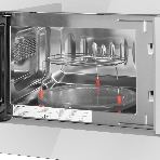 Микроволновая печь встраиваемая Maunfeld JBMO820GW01 белый, 20 л, 1080 Вт, переключатели - сенсор/поворотный механизм, фото3