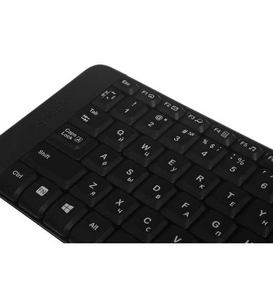 Комплект клавиатура+мышь Logitech MK220 беспроводной, USB, 1000 DPI, чёрный