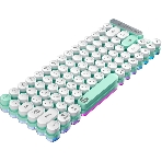 Клавиатура беспроводная Gembird KBW-9, 80кл, подсветка 6 цв, BT 5.1/радио/USB, белая, фото2