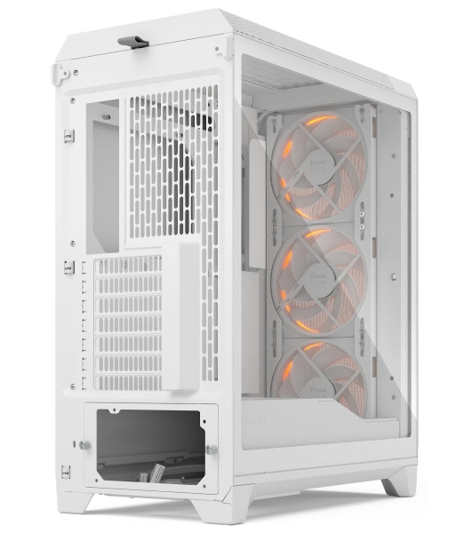 Корпус Fractal Design Meshify 3 White RGB TG Clear Tint, Midi-Tower, белый, 3 x 140 мм