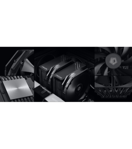 Устройство охлаждения(кулер) ID-Cooling Frozn A720 черный 140мм алюминий+медь 2000rpm 33.5db 4-pin 300W 163мм