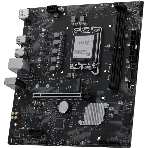 Материнская плата MSI PRO H810M-E, LGA 1851, Intel H810, 2xDDR5 (до 128 ГБ), 4xSATA, 1xM.2 (PCIe 4.0 x4), 1xPCIe 5.0 x16, 1xPCIe x1, 1xHDMI, 1xDP, 1x2.5Gb LAN, 2xUSB-A 5Gbps, 4xUSB-A 2.0, 3x3.5 мм, 7.1, чёрный, mATX, фото3