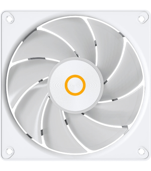 Вентилятор для корпуса Ocypus Gaммa F12 Elite WH ARGb 3 IN 1, 120x120x25мм, 4-PIN PWM, 600-1800 RPM, 26 DBA MAX, HYDRO BEARING