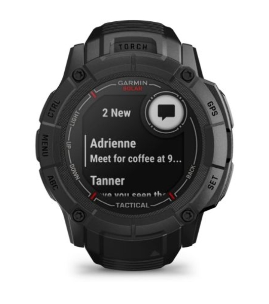 Умные часы Garmin Instinct 2X Solar, 1.0' MIP, 5G, Bluetooth, IPX7, черный