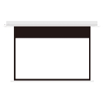Встраиваемый экран с электроприводом Lumien Master Recessed Control 133х230 см (раб.область 125х222 см) (100') Matte White черная кайма по периметру, черная кайма сверху 48 см, триггер, RS232, IR, RF управл.в комплекте, цвет корпуса белый 16:9, фото2