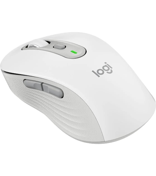 Мышь беспроводная Logitech M750 белый, 4000 dpi, радиоканал, Bluetooth, USB, кнопки - 5