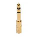 Аудио переходник Cablexpert A-63M-35F, Jack6.3(M) на Jack3.5(F) стерео, золотой, пакет, фото2