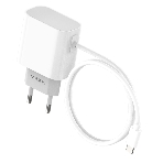 Сетевое зарядное устройство Maxvi CHL-240T 2.4A, with Type-C cable, белый, фото5