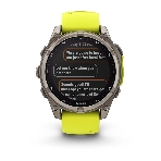 Умные часы Garmin Fenix 8, 1.6' AMOLED, Wi-Fi, Bluetooth, NFC, 100м, серебристый / желтый, фото10