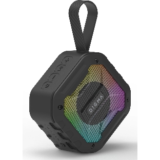 Колонка порт. Digma D-PS1501 черный 10W 1.0 BT 10м 1500mAh