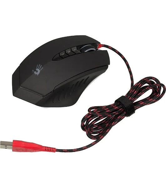 Мышь проводная A4Tech Bloody V8M Max черный, 12000 dpi, USB, кнопки - 10