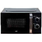 Микроволновая печь JVC JK-MW146M черный/серебристый, 20 л, 700 Вт, переключатели - поворотный механизм, фото 1
