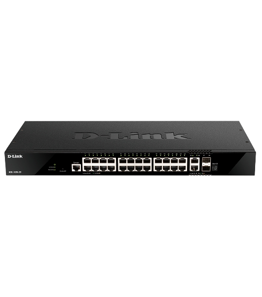 Коммутатор D-Link DGS-1520-28/A1A, 24×1 Гбит/с + 2×10 Гбит/с Base-T + 2×10 Гбит/с SFP+, управляемый