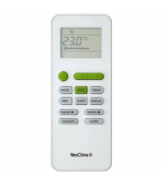 Кондиционер напольно-потолочный Neoclima NS/NU-24CT1 24000 BTU, 70 м², 40 дБ, охлаждение, обогрев, осушение, белый