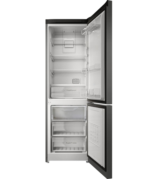 Холодильник Indesit ITS 5180 NG, темно-серый, двухкамерный 220/78л морозилка снизу, No Frost