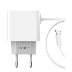 Сетевое зарядное устройство Maxvi CHL-240T 2.4A, with Type-C cable, белый, фото6