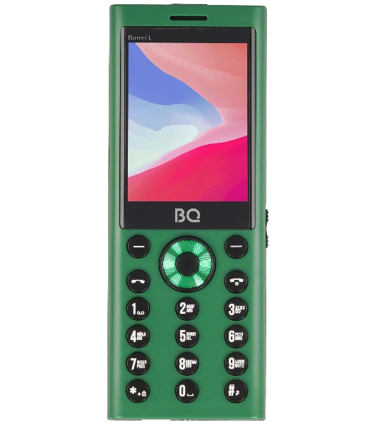 Мобильный телефон BQ 2458 Barrel L зеленый/черный