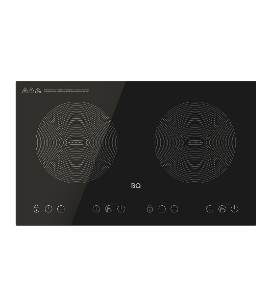 Плита настольная индукционная BQ HP105W чёрный, 3.5 кВт, индукция, конфорки - 2, стеклокерамика, сенсор