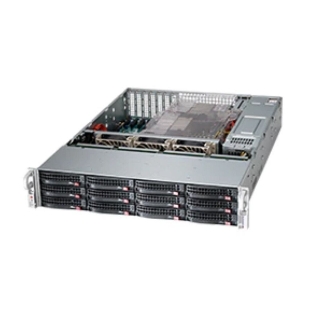 Компьютерный корпус SuperMicro CSE-826BAC12-R1K23LPB 2U, 2x1200W, 12x3.5' bay SAS3/SATA/NVMe4 7xLP, RM