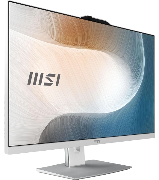 Моноблок MSI Modern AM272P 1M-677XRU 27' Full HD Core 3 100U (1.2) 8Gb SSD 512Gb Graphics без ОС GbitEth WiFi BT 120W клавиатура мышь Cam белый 1920x1080 (9S6-AF8232-1032)