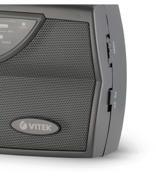 Радиоприемник Vitek VT-3591 (GY) LED индикатор Телескопическая антенна Тип батареек	UM-1