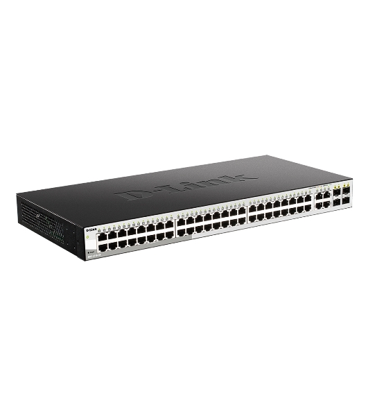 Коммутатор D-Link DGS-1210-52/F3A, 48×1 Гбит/с + 4×1 Гбит/с SFP, настраиваемый