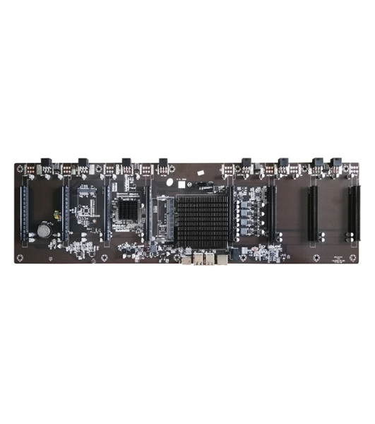 Материнская плата с процессором AFOX AFHM65-ETH8EX, Intel Celeron 847, Intel HM65, 1xDDR3L, 1xSATA, 1xmini-SATA, 8xPCIe 2.0 x16, 1xHDMI, 1x 100Mb LAN, 4xUSB 2.0, проприетарный